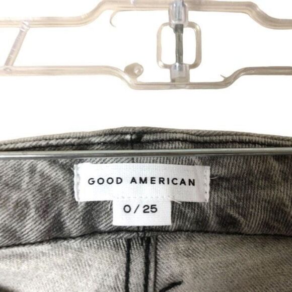Good American 0/25 Good Classic Low Slim Straight Denim Jeans - Picture 5 of 9